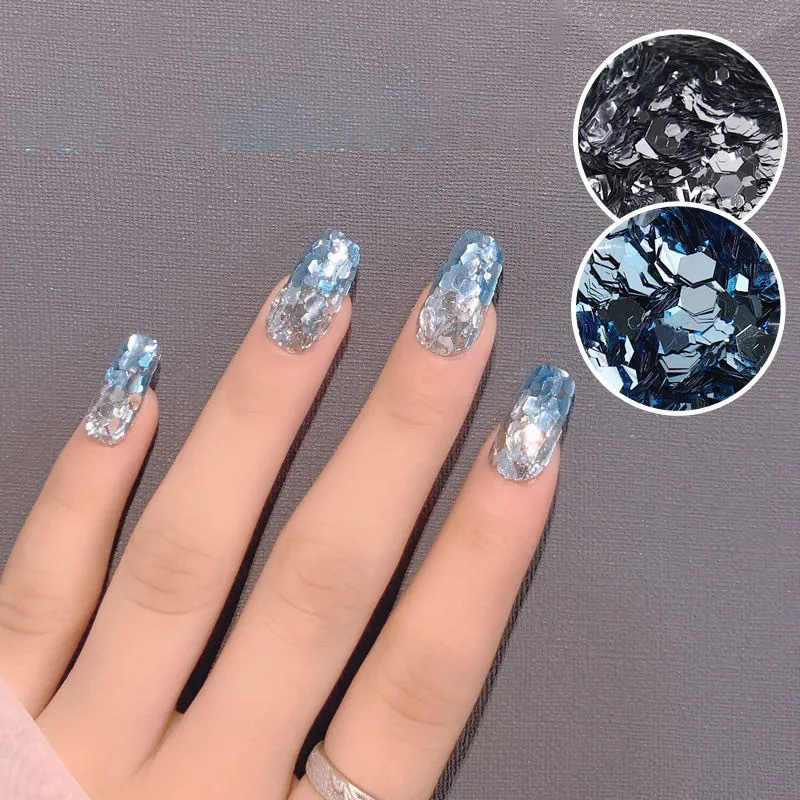 スパンコール グリッターネイル ミラーネイル ネイルアート