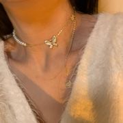 韓国ファッション 注目すべきアイテム ネックレス 上品 気質 トレンド 蝶 sweet系
