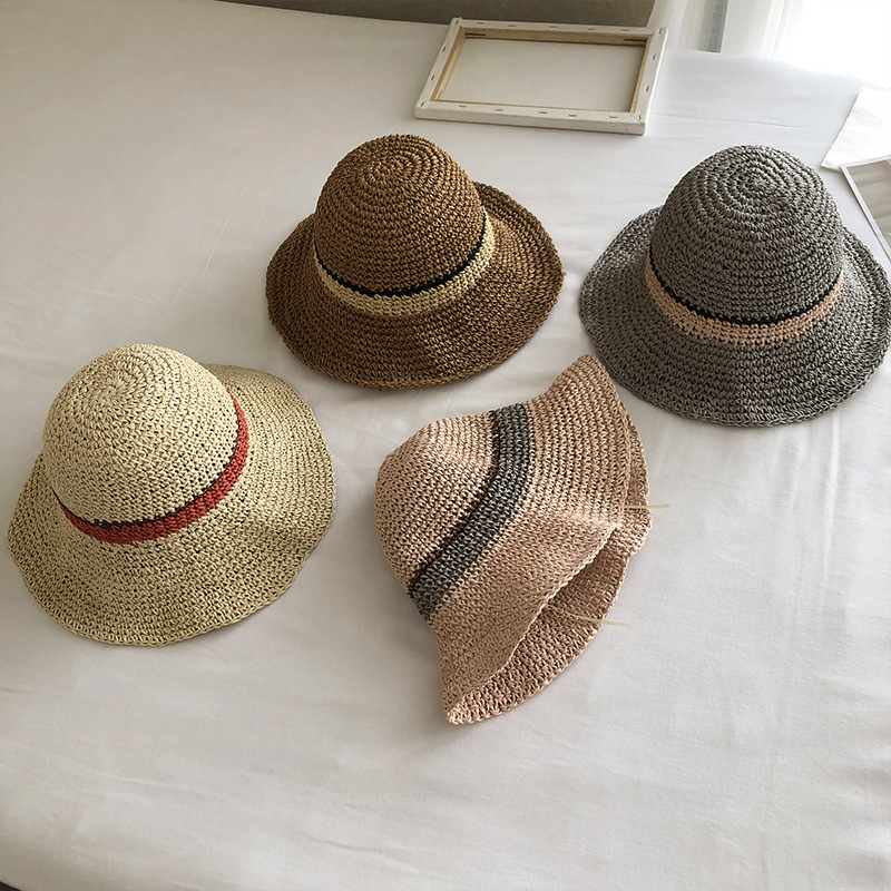 麦わら帽子　帽子　ハット　折りたたみ　夏　日焼け止め　UVカット　紫外線対策　ファッション