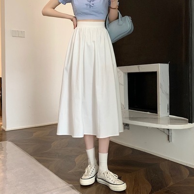 白 スカート 女 夏 新しいデザイン 設計感 ニッチ ハイウエスト 着やせ 中長スタイル Www Watsons Biz Id