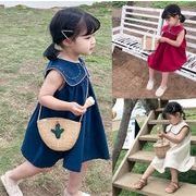 春夏　女の子　キッズワンピース　ノースリーブ　女の子　子供服　ワンピース　韓国風子供服