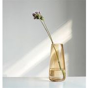 フラワーアレンジメント 透明な ガラス 花瓶 リビングルーム ライトラグジュアリー