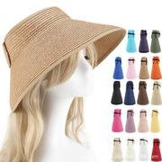 【YAYA】レディース帽子　麦わら帽子　ハット　夏用　日除け帽　防UV帽子　韓国風　12色