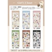 MIND WAVE Girl's Closetステッカー ６種 2022_５月上旬～中旬発売