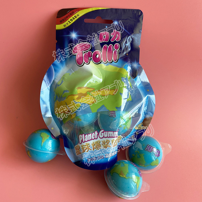 108個 】トローリ Trolli 地球グミ 3個入り 地球 人気菓子 グミ 話題