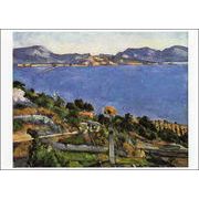 ポストカード アート セザンヌ「レスタックから見たマルセイユ湾の眺め」