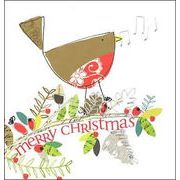 グリーティングカード クリスマス「鳥」メッセージカード