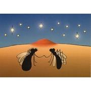 ポストカード イラスト フィンランドの蚊シリーズ「ほら！ロマンティックだねぇ」