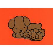 ポストカード ミッフィー/ディック・ブルーナ「犬の親子」イラスト 絵本