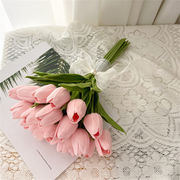 使い心地抜群 シミュレーション花 花束 写真小道具 チューリップ 手持ちの花 結婚式 花嫁 カップルカード