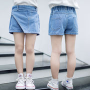 【2022春夏新作】子供服 ボトムス ジーンズ 可愛い 短パン 女の子 ベビー服 韓国ファッション