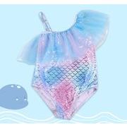 2022 人気  夏新作！可愛い 韓国風子供服 人魚姫  キッズ水着  ファッション 女の子 ベビー   連体水着4色