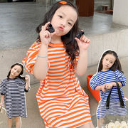 【2022春夏新作】 子供服 ベビー服 半袖 キッズワンピース 3色 女の子  韓国風子供服 可愛い ファッション