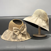 麦わら帽子　帽子　バケットハット　夏　UVカット　つば広い　日焼け防止　紫外線対策　折りたたみ
