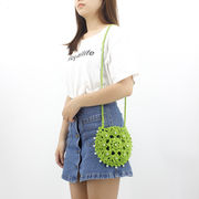ショルダーバッグ　ミニバッグ　レディース　韓国ファッション　ニットバッグ　携帯バッグ　パール