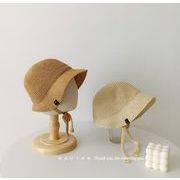 韓国子供用 帽子 ファッション お出かけ 麦わら帽  UVカット キャップ
