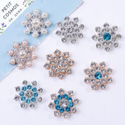 雪の結晶 お花 キラキラ ダイヤ  デコパーツ DIYパーツ 手芸 ハンドメイド アクセサリーパーツ 韓国風