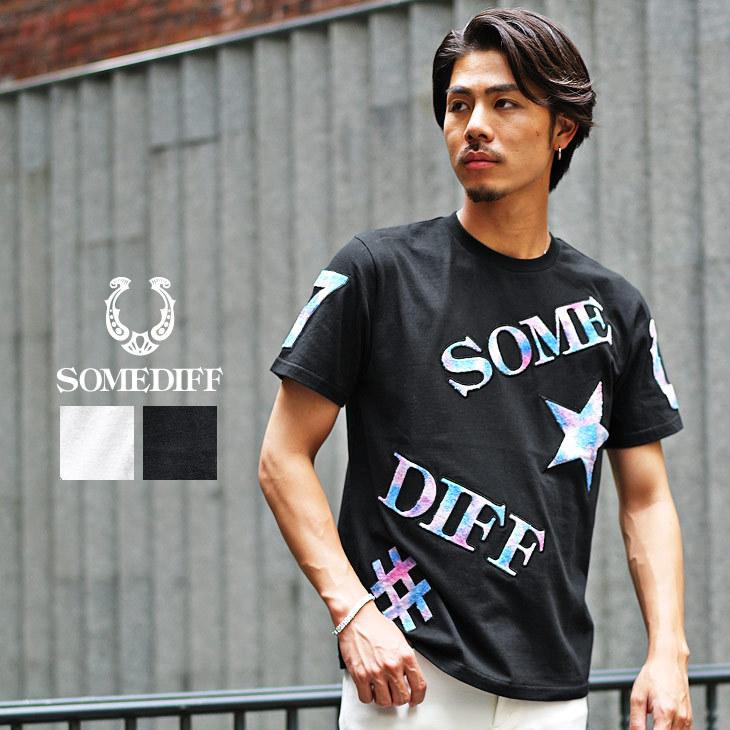 【SALE】タイダイサガラワッペン半袖Tシャツ／SOMEDIFF