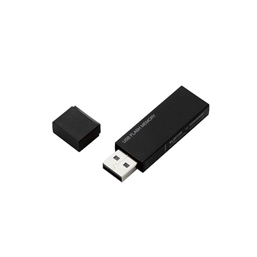エレコム USBメモリー/USB2.0対応/セキュリティ機能対応/64GB/ブラック MF