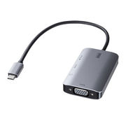 サンワサプライ USB Type C-HDMI/VGA変換アダプタ(4K/30Hz/PD対