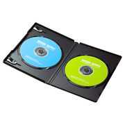【5個セット（3枚×5）】 サンワサプライ DVDトールケース(2枚収納・3枚セット・ブラ