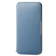 エレコム iPhone SE 第3世代 レザーケース 手帳型 NEUTZ 磁石付 ブルー
