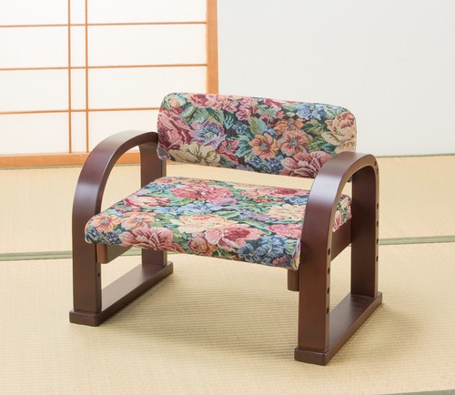 天然木立ち座り楽ちん座椅子 日本製 1脚 同色2脚組