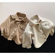 2022秋　無地　子供服　シャツ　カジュアル　トップス　男の子　女の子　肌着　長袖シャツ　韓国子供服