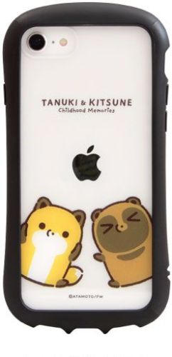 タヌキとキツネ i select clear iPhone SE(第3世代/第2世代)/8/7/6s/6対応ケース ちびっこ MTTK-09A