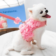 ペット用品 ドッグウェア 猫雑貨 犬服　犬 ハーネス リード付 2点セット ペット 服 ウェアハーネス 胴輪