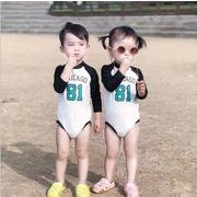韓国ファッション　子供水着　S-XXL　キッズ　女の子　男の子  ビーチ　練習用　温泉　一体型
