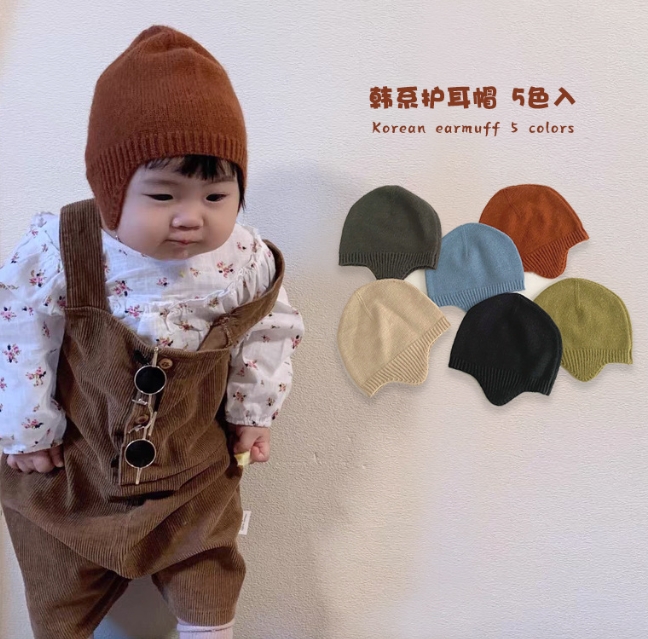 2022秋冬新作   可愛い   暖かい帽子  韓国子供服   ハット キッズ帽    韓国ファッション   6色