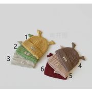 2022秋冬新作   可愛い   暖かい帽子  ハット キッズ帽    韓国子供服      韓国ファッション   6色