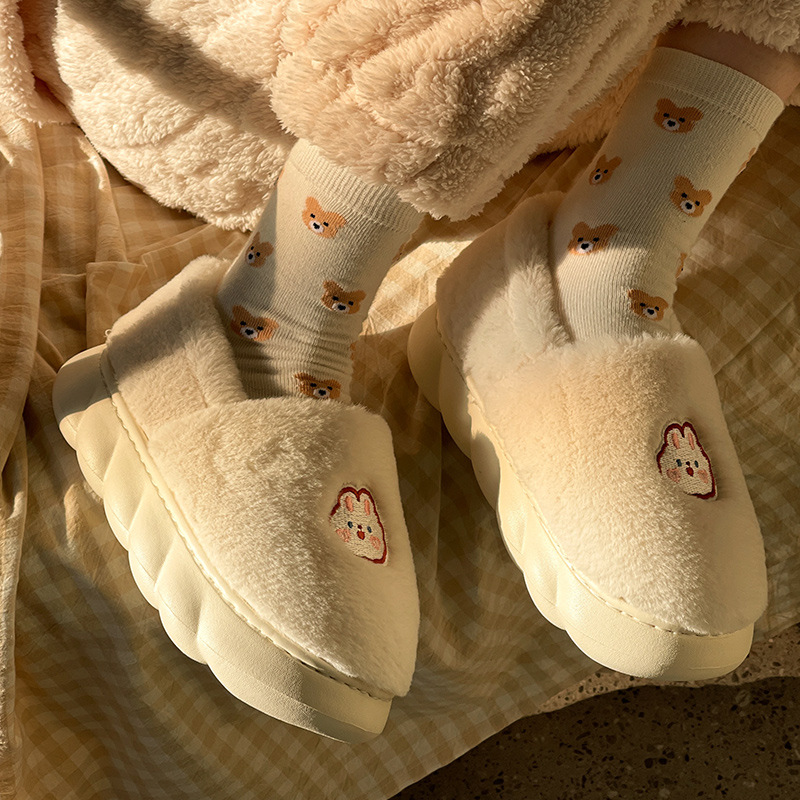 2022秋冬新作  かわいい  クマの靴   室内 靴 スリッパ  保暖  サンダル   レディース   厚い底　34-39