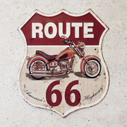 アンティークエンボスプレート レクト★ROUTE 66 America's Highway