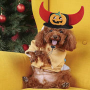 激安 ペット用帽子 犬用猫用 仮装帽子 大中小型犬/猫 ハロウィン Halloween 牛 カボチャ ナンキン