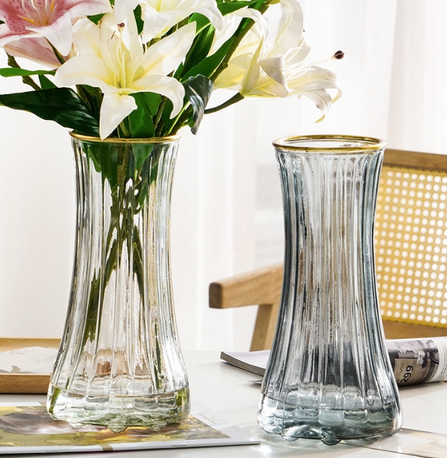 ins超人気  インテリア 水耕花瓶  房口  ガラス製 花瓶   フラワーア レンジメント  花瓶 玄関装飾