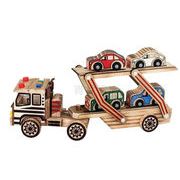 出産祝い１歳 2歳 3歳 誕生日 木製  車 知育玩具カーキャリア   子供用品 木のおもちゃ 積み木 小道具
