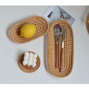 木製バスケット 洗練された タオルホルダー コースター 食器 秋籐 収納 茶漉し 写真小道具 アメリカン