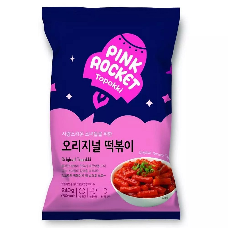【韓国】 ピンクロケット オリジナル　袋　トッポギ　人気　トッポギ　食品　
