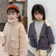 お勧め 秋冬新作 韓国風子供服 3-8歳男女 上着 エコファー ブルゾン 厚手 裏ボア裏起毛 ジャケット5-13