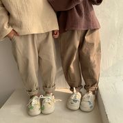 【秋冬新発売】韓国子供服  パンツ シンプル 男女兼用 ズボン 女の子 男の子