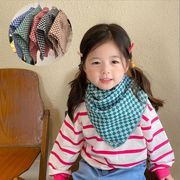 秋冬新作　赤ちゃん・子供用スクエアタオル    韓国風  子供スカーフ 赤ちゃんビブ 暖かい スカーフ