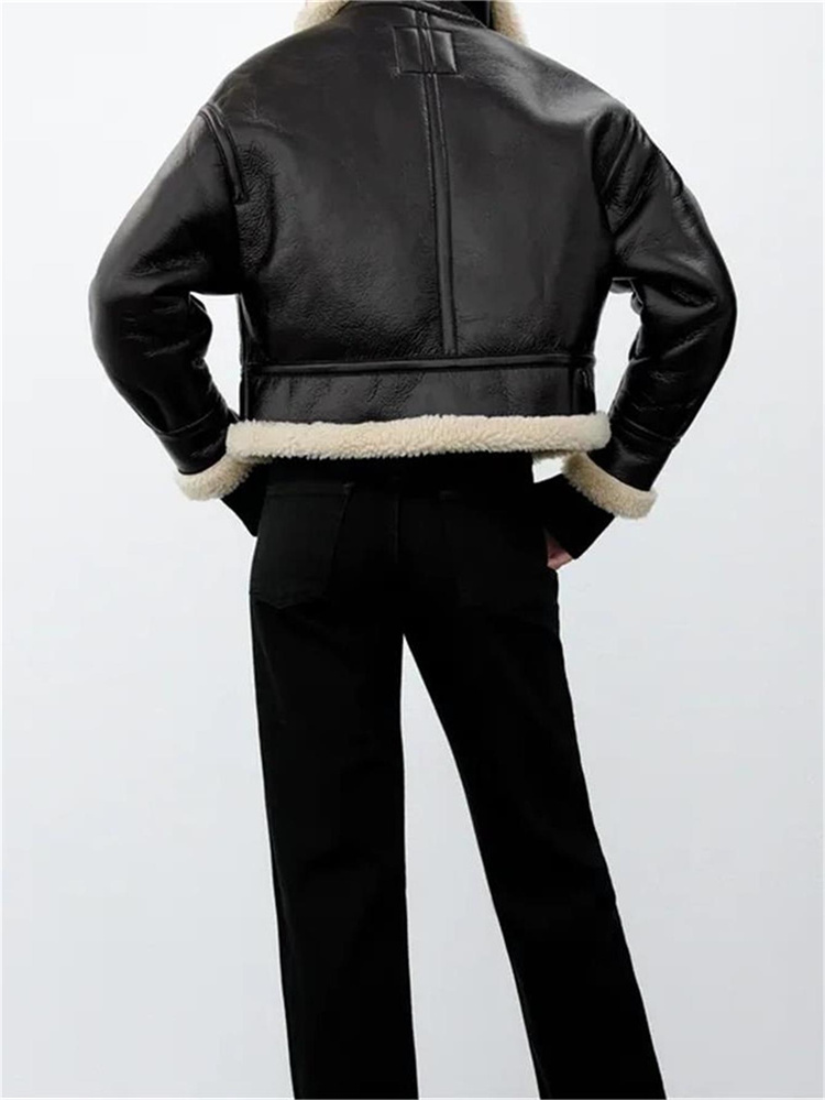 大好きな着こなし  短いスタイル 怠惰な風 トレンド 暖かい コート ジャケット カジュアル ストリート