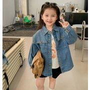 子供服　シャツ　シャツ長袖　コート　トップス　デニムジャケット　カーディガン　韓国風　キッズ服
