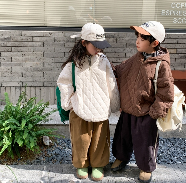 韓国風子供服 秋冬 子供服   カーディガン 中綿アウター コート ジャケットキッズ服    トップス 2色