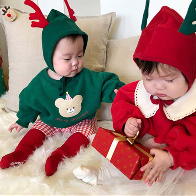 【2022秋新作】韓国風子供服 ベビー服 キッズ 男女兼用 お出かけ クリスマスパーカーORパンツ