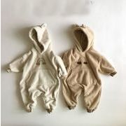 2022 冬新作 韓国版 赤ん坊 虹 冬服  男女兼用 連体服 裏起毛 子供服
