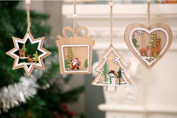 クリスマスアクセサリー 木製チャーム クリスマス用品 クリスマス飾り 部屋飾り クリスマスグッズ