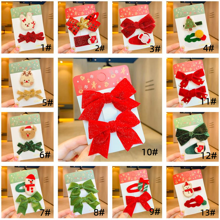 NO.147 ハンドメイド　ヘアピン　クリスマス　デコパ 新作クリスマス髪飾りヘアピン ヘアクリップ カチューシャ